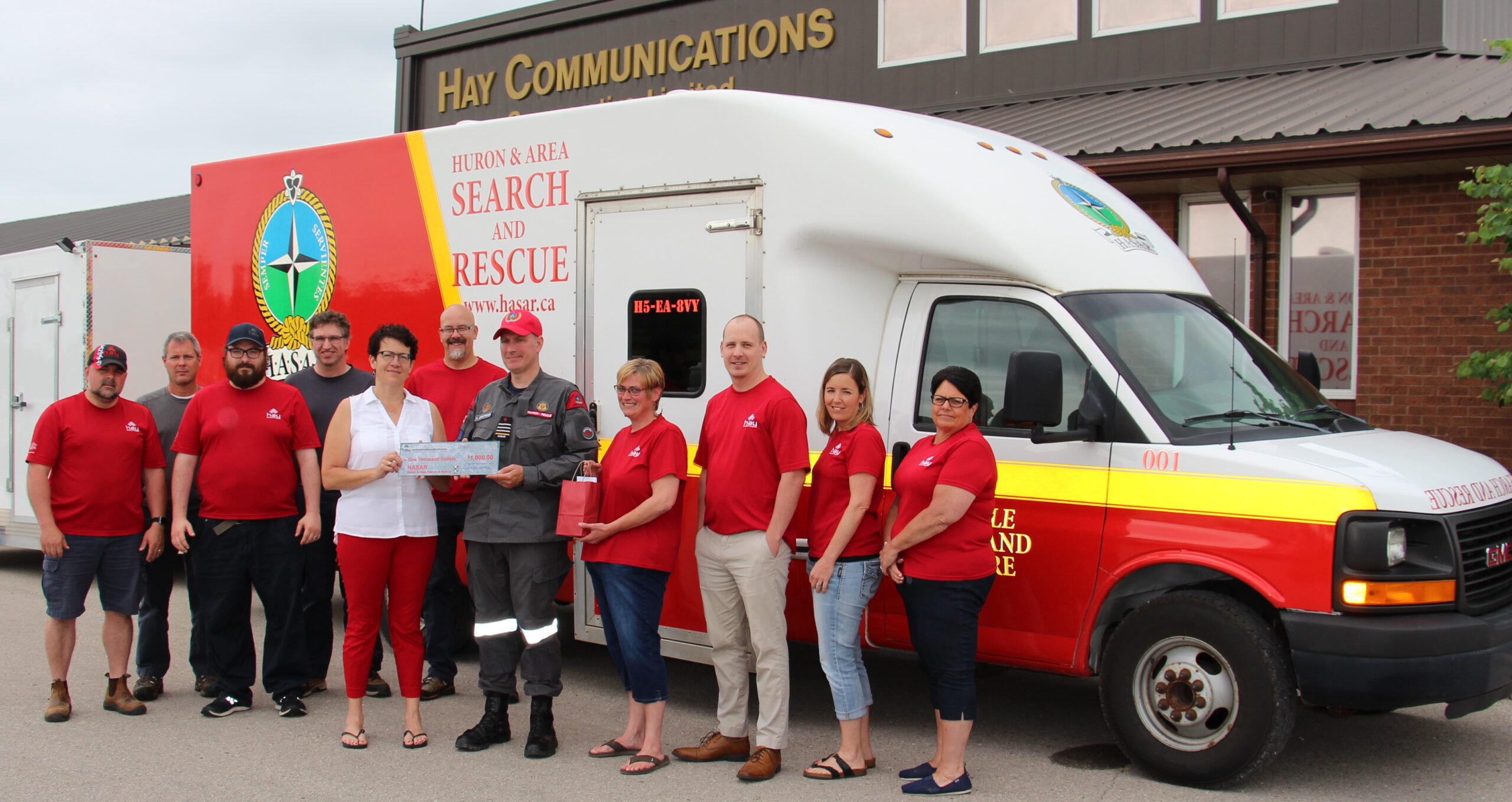 HayDonation_HASAR copy HASAR Huron Search and Rescue Sponsor