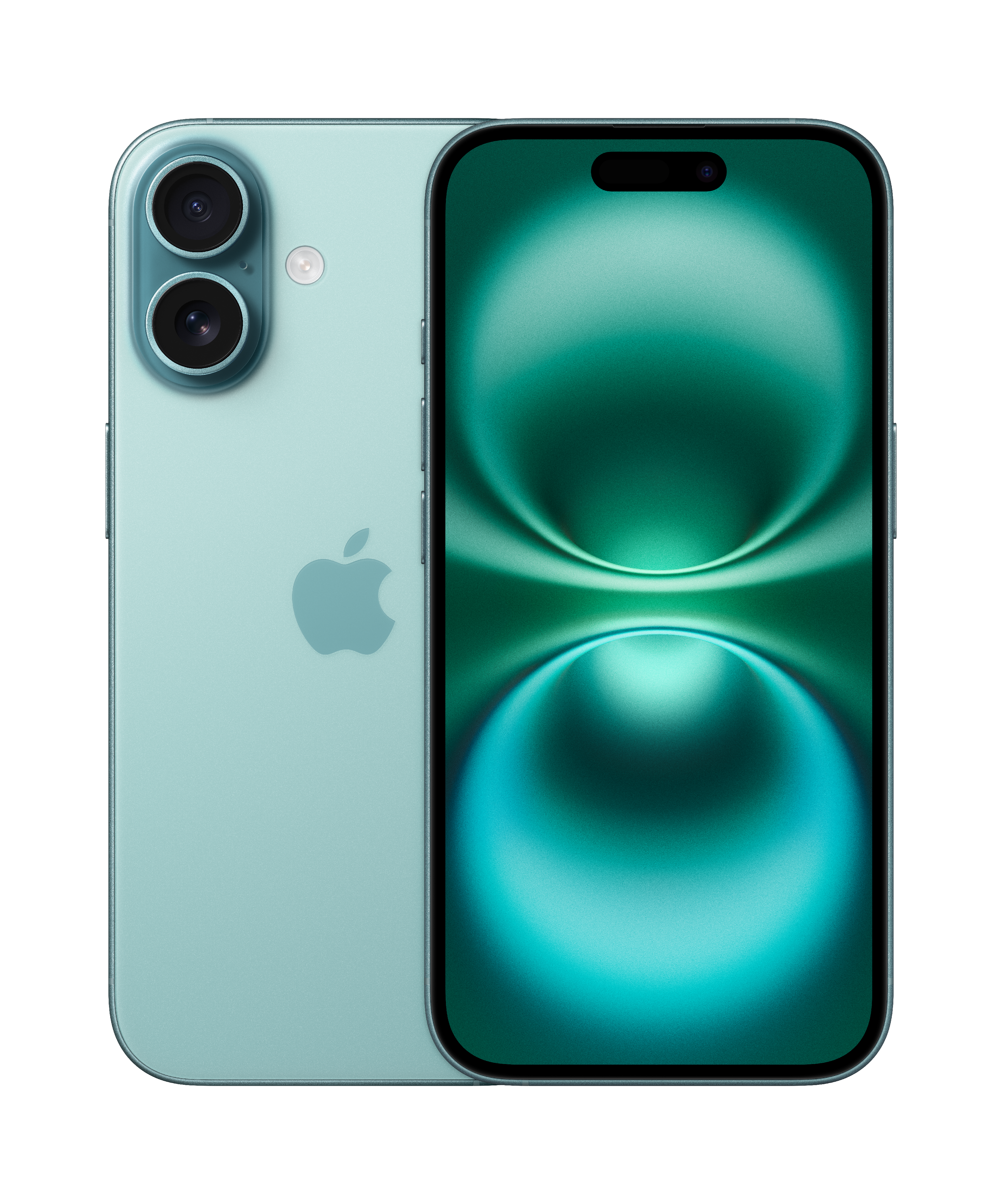 iPhone_16_Teal_Pure_Back_iPhone_16_Teal_Pure_Front_2-up